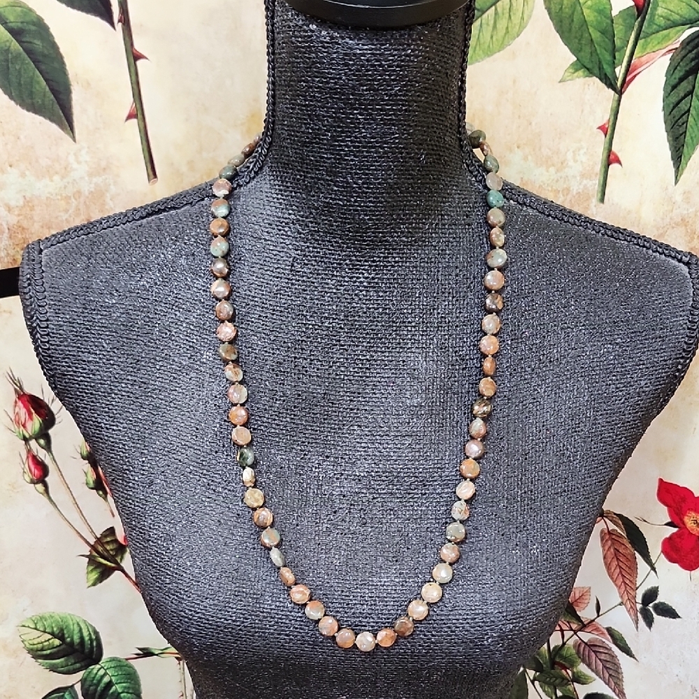 925 STERLING SILVER UTC NATURAL GEMSTONE NECKLACE